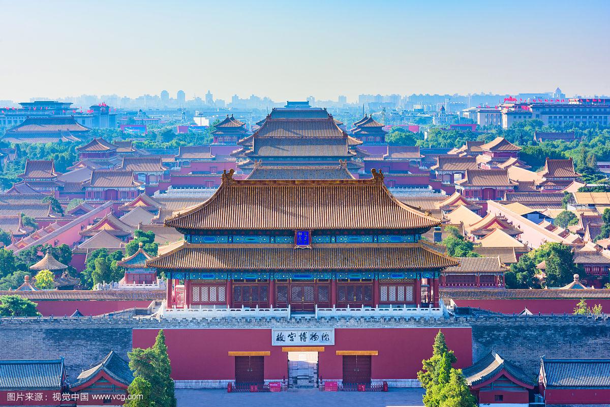 The Great Wall winding across mountain ridges